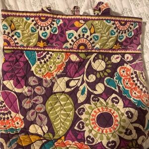 Vera Bradley Floral Quilted Tote Bag - Purple and Multicolor